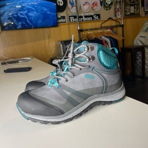 Keen Womens Aluminum Toe Sedona Pulse Oil Slip Resistant Work Boots Sz 7.5